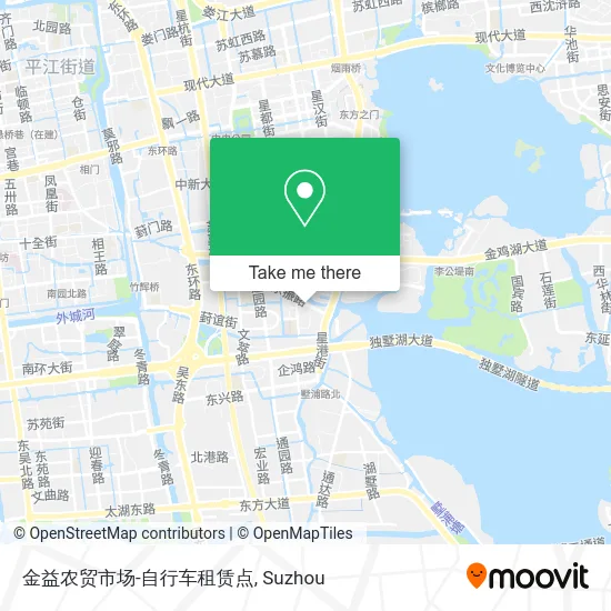 金益农贸市场-自行车租赁点 map