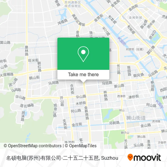 名硕电脑(苏州)有限公司-二十五二十五琶 map