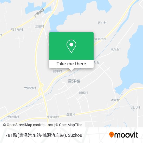 781路(震泽汽车站-桃源汽车站) map