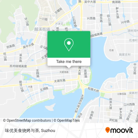 味优美食烧烤与茶 map