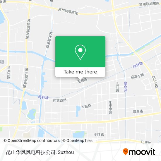 昆山华风风电科技公司 map