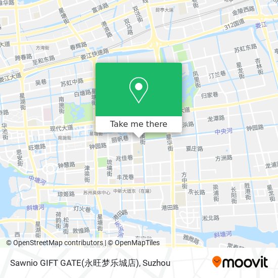 Sawnio GIFT GATE(永旺梦乐城店) map