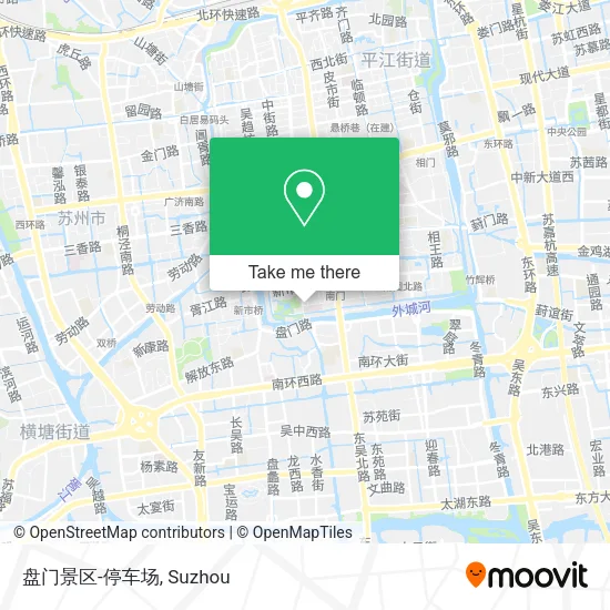 盘门景区-停车场 map