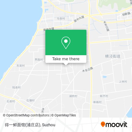 得一鲜面馆(浦庄店) map