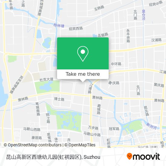 昆山高新区西塘幼儿园(虹祺园区) map