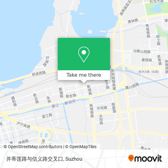 并蒂莲路与信义路交叉口 map