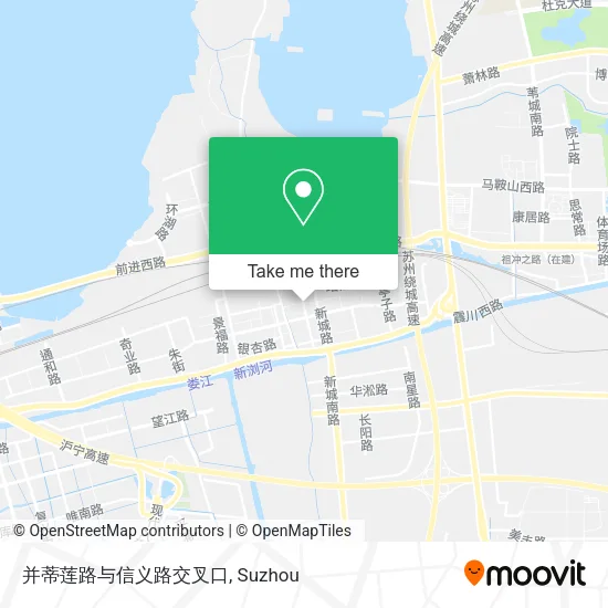 并蒂莲路与信义路交叉口 map