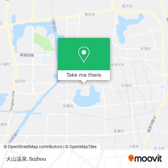 火山温泉 map