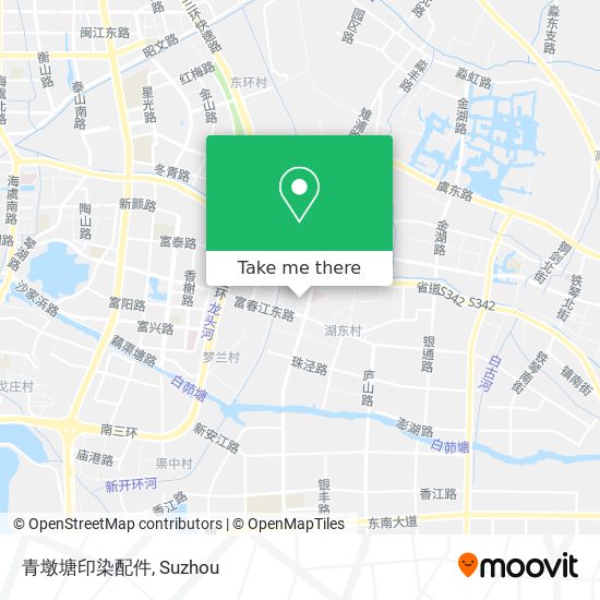 青墩塘印染配件 map