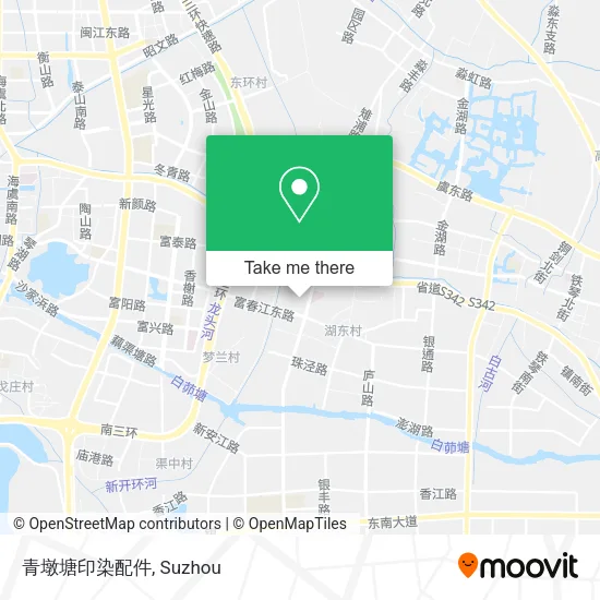 青墩塘印染配件 map