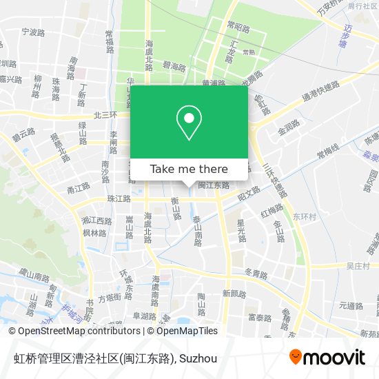 虹桥管理区漕泾社区(闽江东路) map