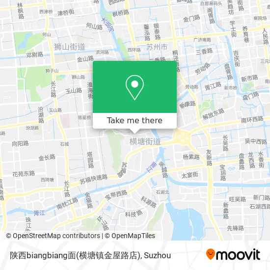 陕西biangbiang面(横塘镇金屋路店) map
