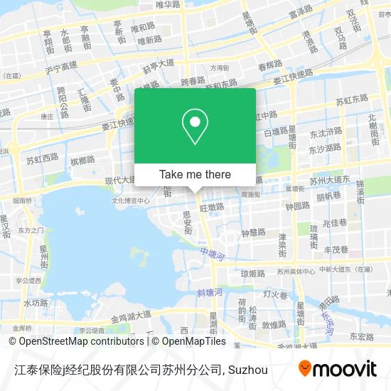 江泰保险j经纪股份有限公司苏州分公司 map