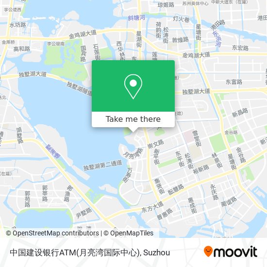 中国建设银行ATM(月亮湾国际中心) map