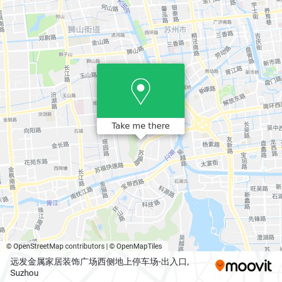 远发金属家居装饰广场西侧地上停车场-出入口 map