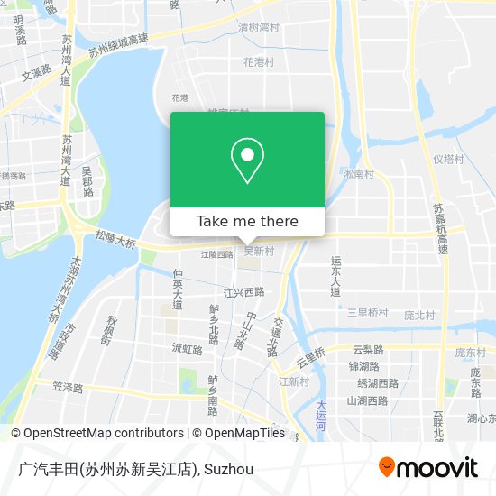 广汽丰田(苏州苏新吴江店) map