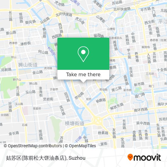 姑苏区(陈前松大饼油条店) map