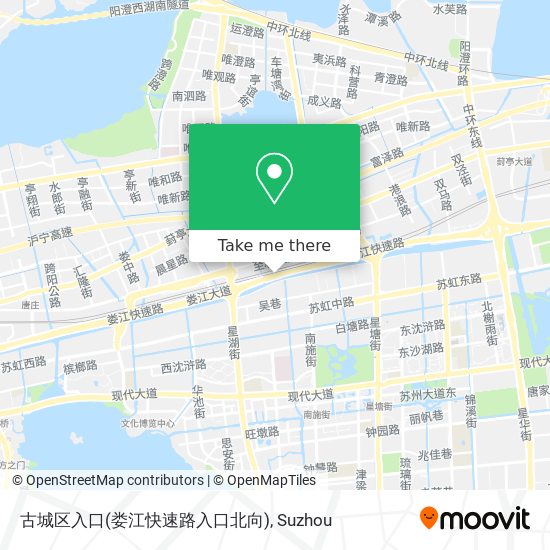 古城区入口(娄江快速路入口北向) map