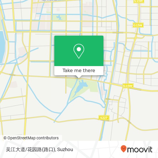 吴江大道/花园路(路口) map