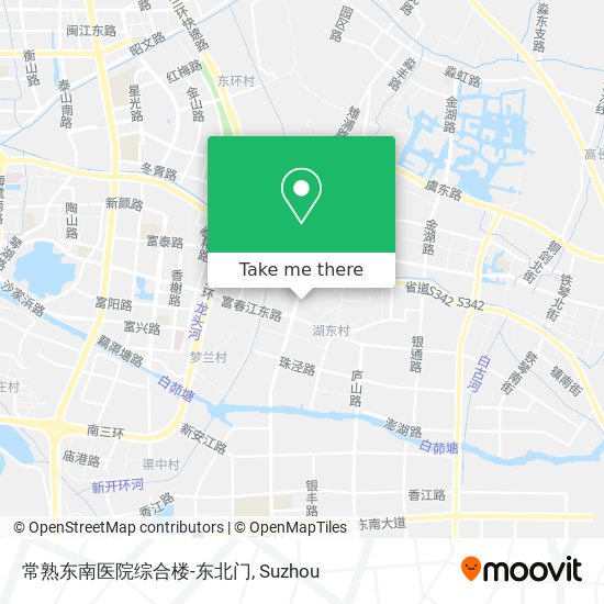 常熟东南医院综合楼-东北门 map