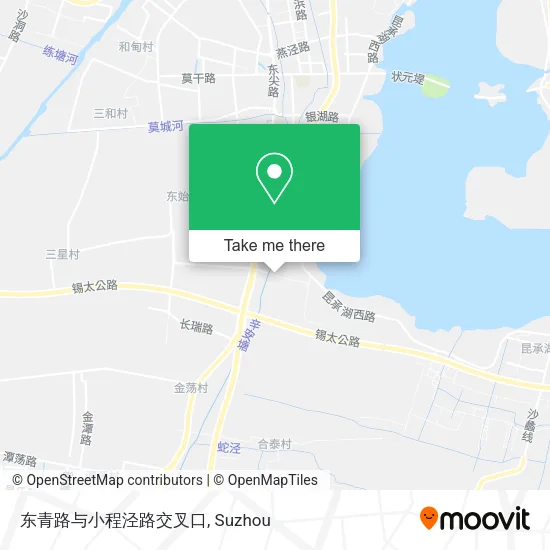东青路与小程泾路交叉口 map