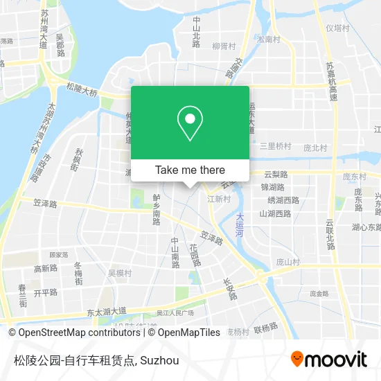 松陵公园-自行车租赁点 map