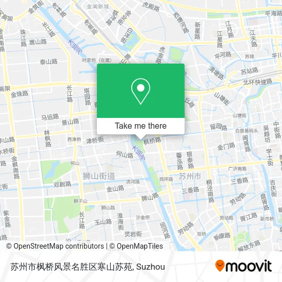 苏州市枫桥风景名胜区寒山苏苑 map