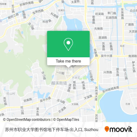 苏州市职业大学图书馆地下停车场-出入口 map