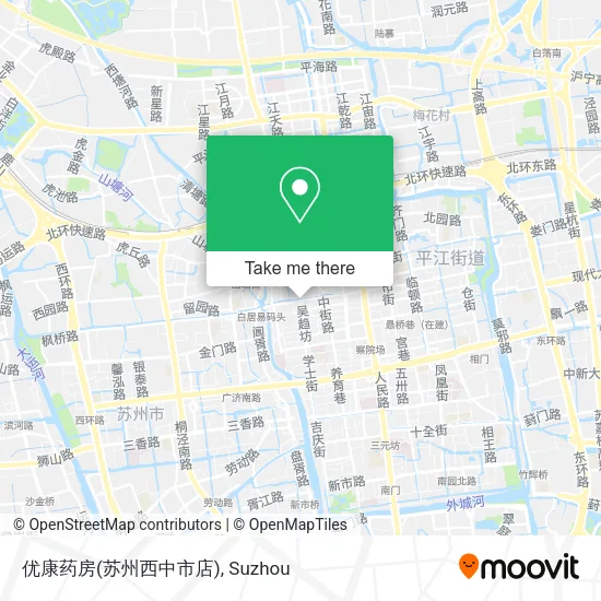 优康药房(苏州西中市店) map
