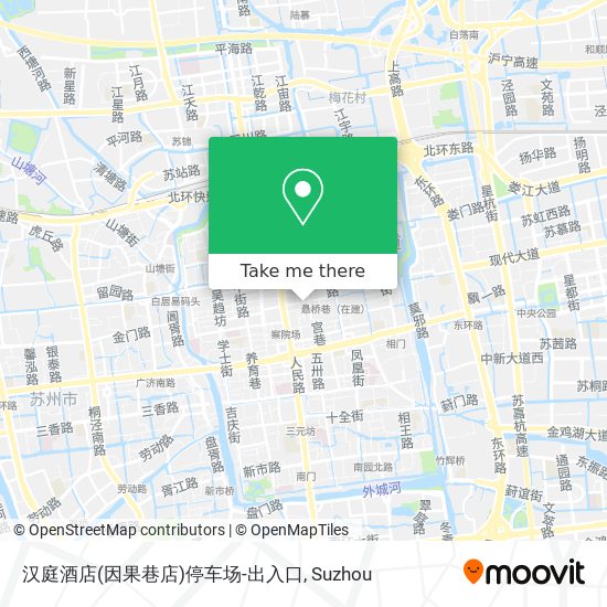 汉庭酒店(因果巷店)停车场-出入口 map