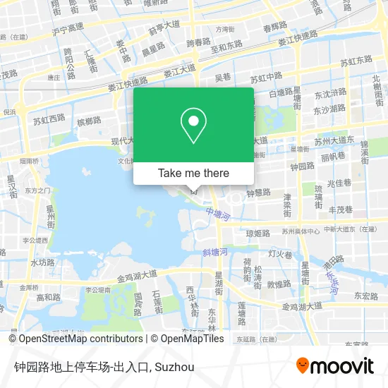 钟园路地上停车场-出入口 map