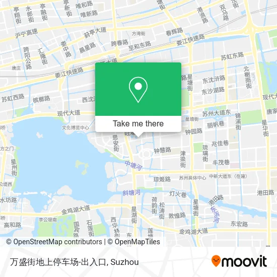 万盛街地上停车场-出入口 map