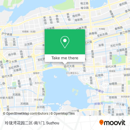 玲珑湾花园二区-南1门 map