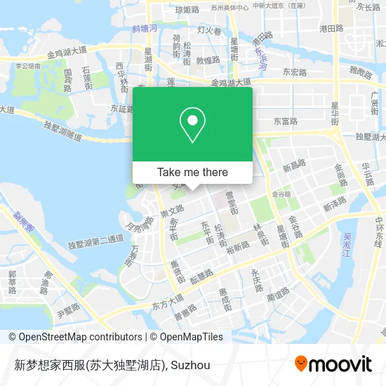 新梦想家西服(苏大独墅湖店) map