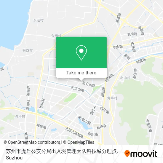 苏州市虎丘公安分局出入境管理大队科技城分理点 map