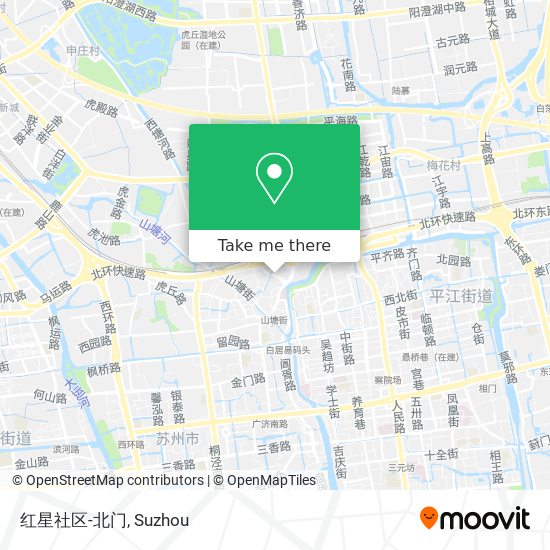 红星社区-北门 map