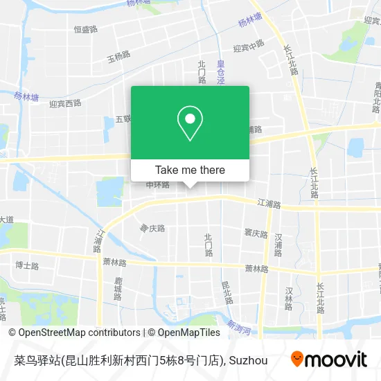 菜鸟驿站(昆山胜利新村西门5栋8号门店) map