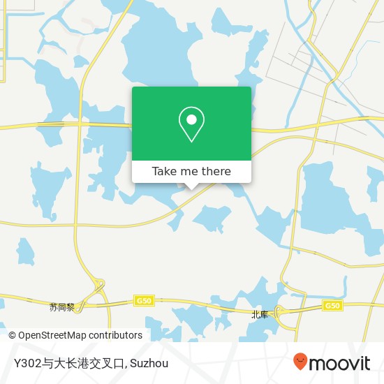 Y302与大长港交叉口 map