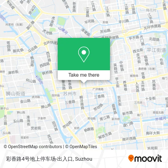 彩香路4号地上停车场-出入口 map