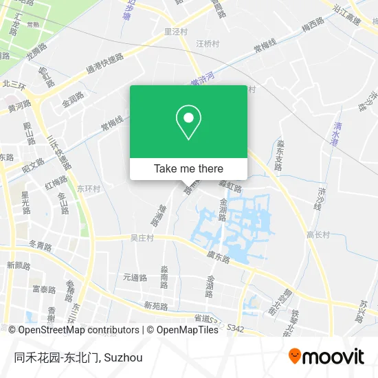 同禾花园-东北门 map