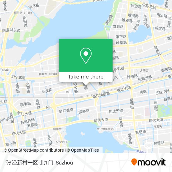 张泾新村一区-北1门 map