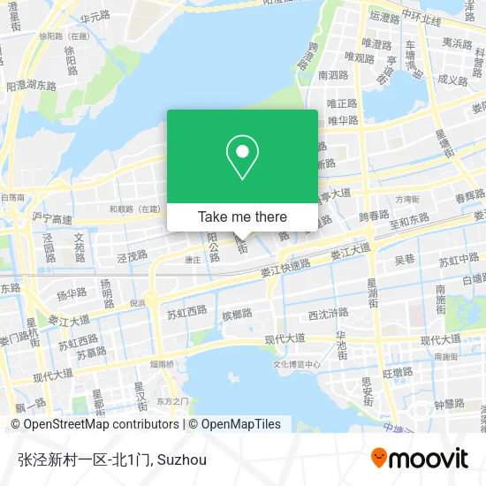 张泾新村一区-北1门 map