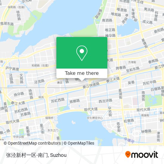 张泾新村一区-南门 map