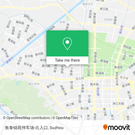 衡泰锦苑停车场-出入口 map