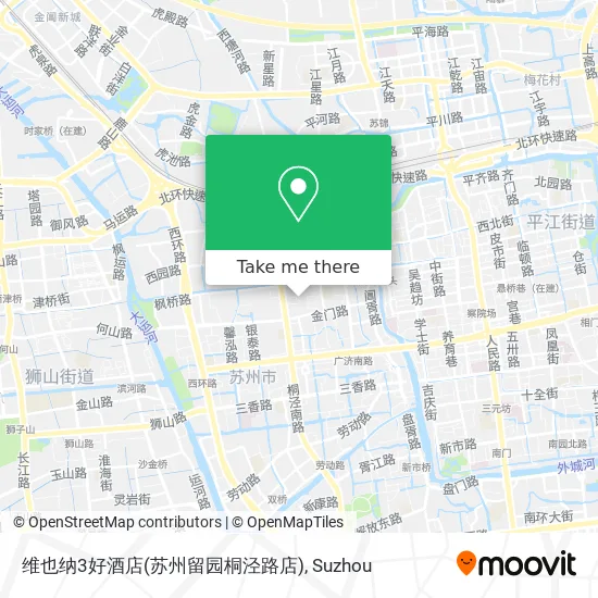 维也纳3好酒店(苏州留园桐泾路店) map