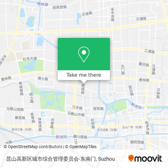 昆山高新区城市综合管理委员会-东南门 map