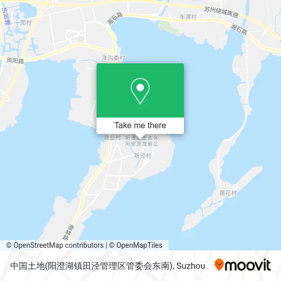 中国土地(阳澄湖镇田泾管理区管委会东南) map