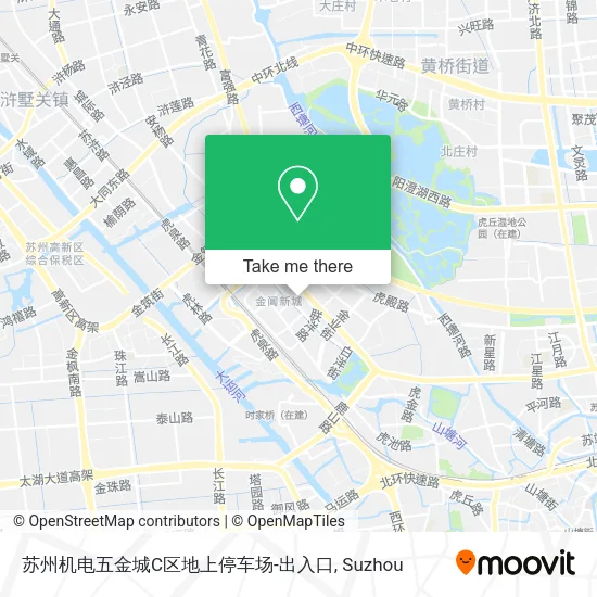 苏州机电五金城C区地上停车场-出入口 map