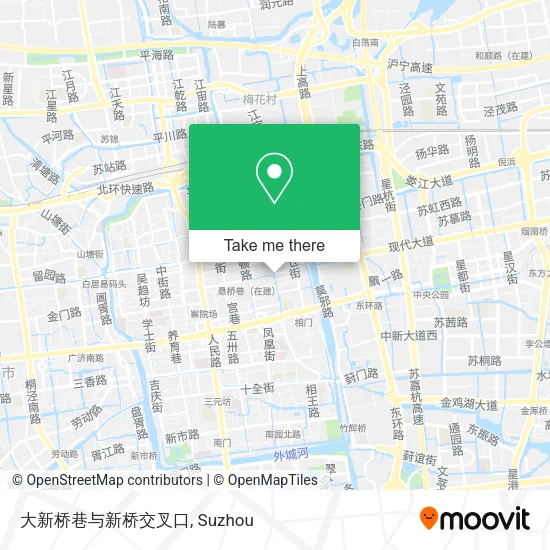 大新桥巷与新桥交叉口 map