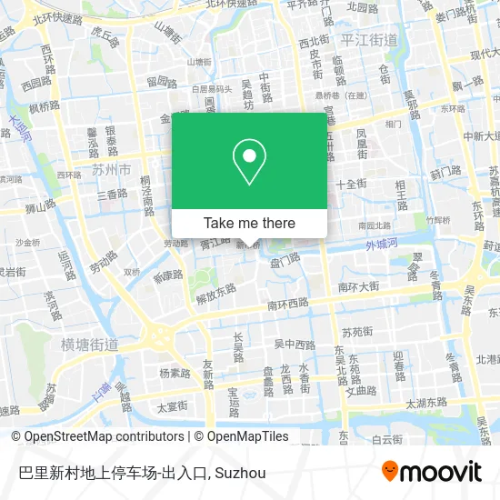 巴里新村地上停车场-出入口 map